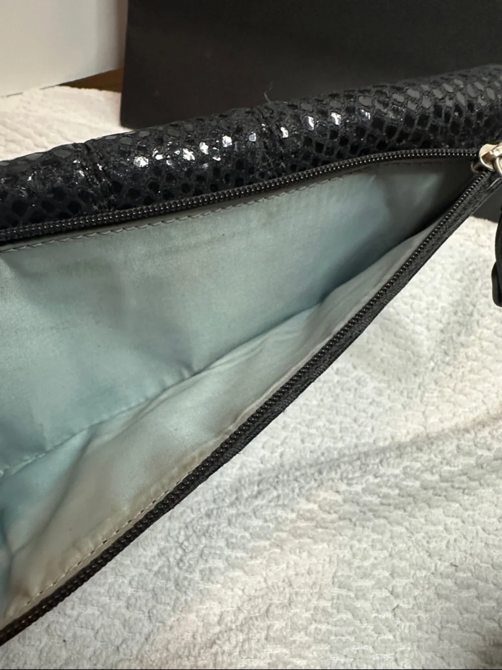 Coach Black snake and embossed Signature turnlock continental Wallet - Picture 6 of 9